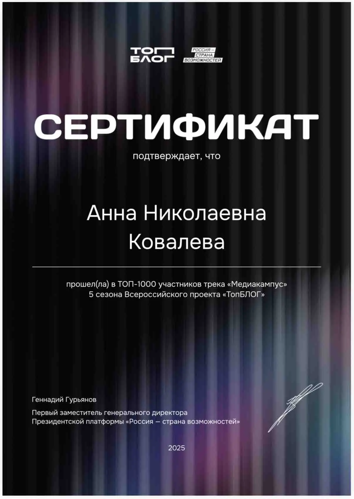 Network member avatar