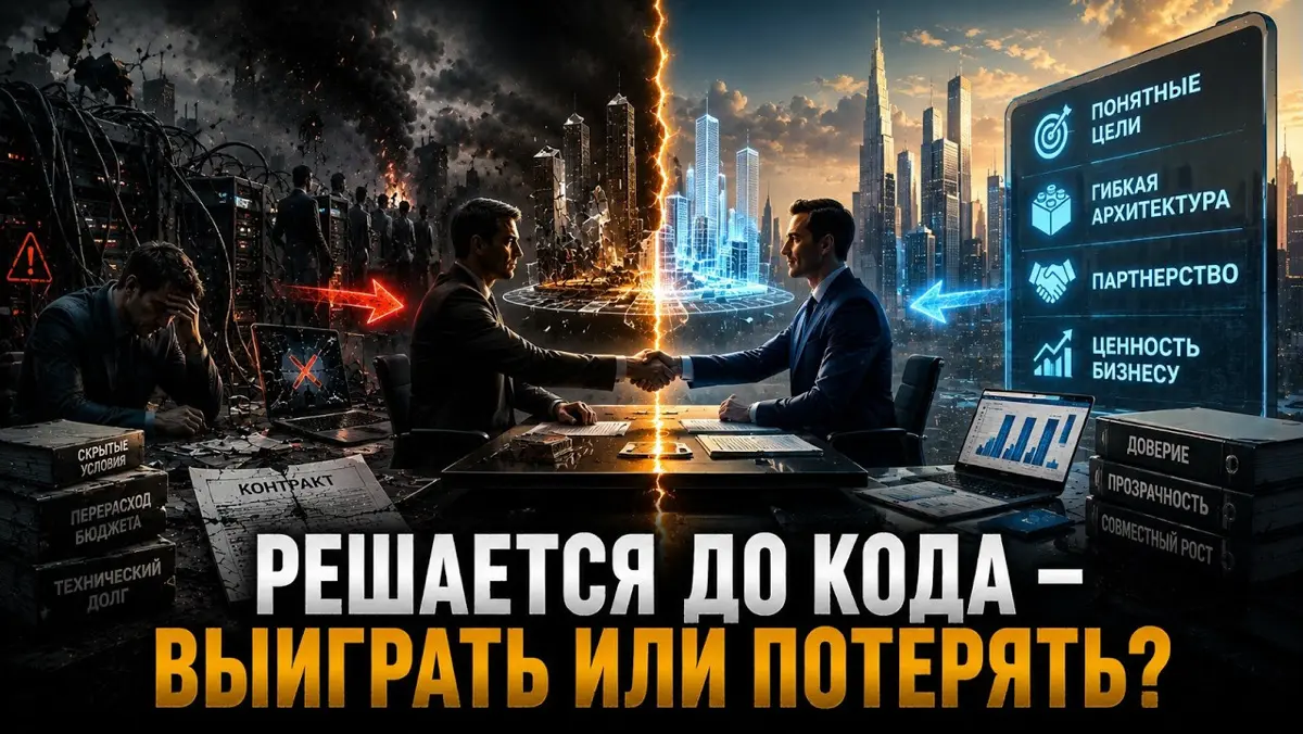 Почему ваш IT-проект ломается ещё до первой строчки кода?
Когда проект сталкивается с проблемами, причины обычно ищут в требованиях, технологиях или качестве исполнения | Сетка — социальная сеть от hh.ru