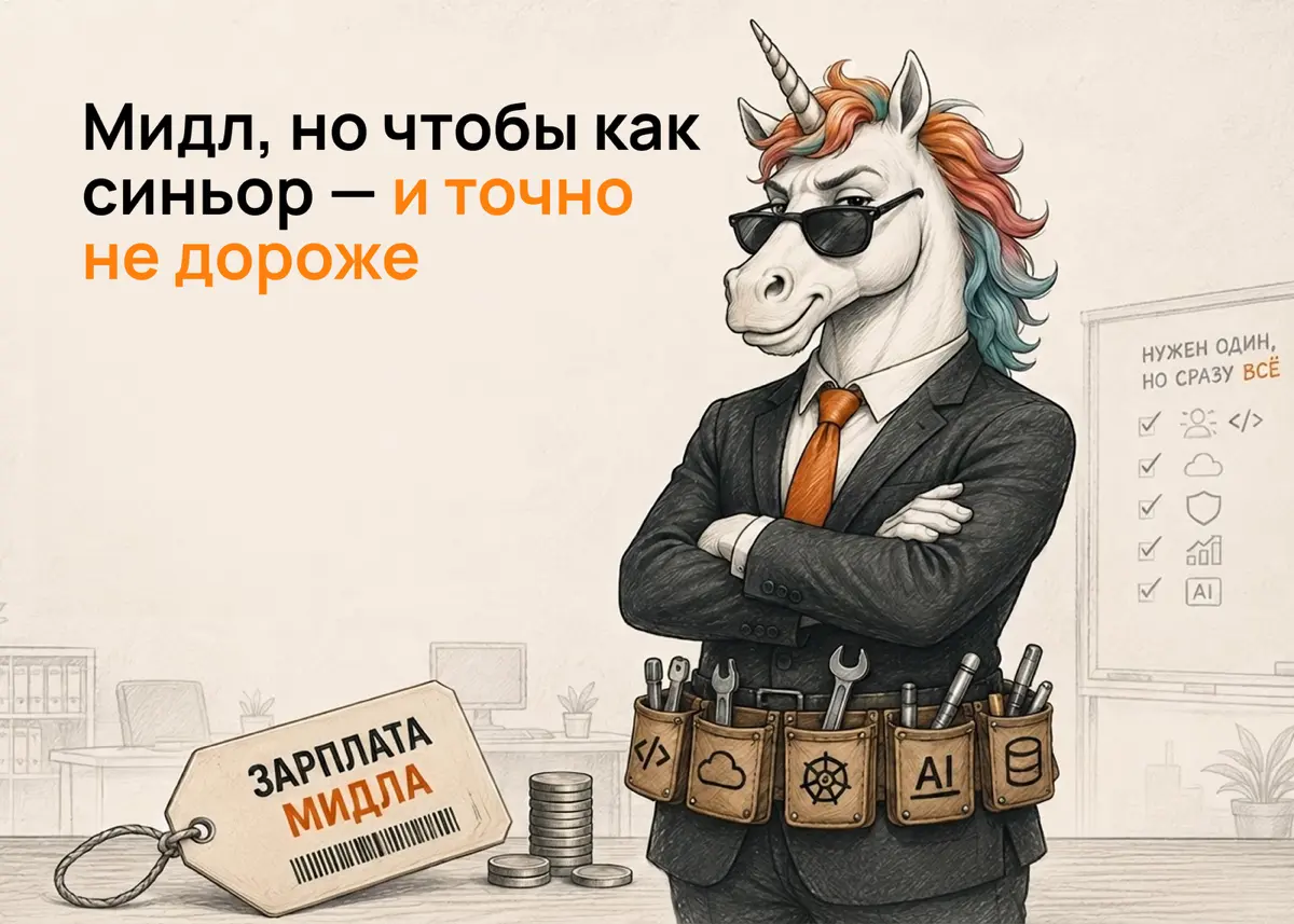 Вакансия-единорог: ищем мидла с компетенциями синьора | Сетка — социальная сеть от hh.ru