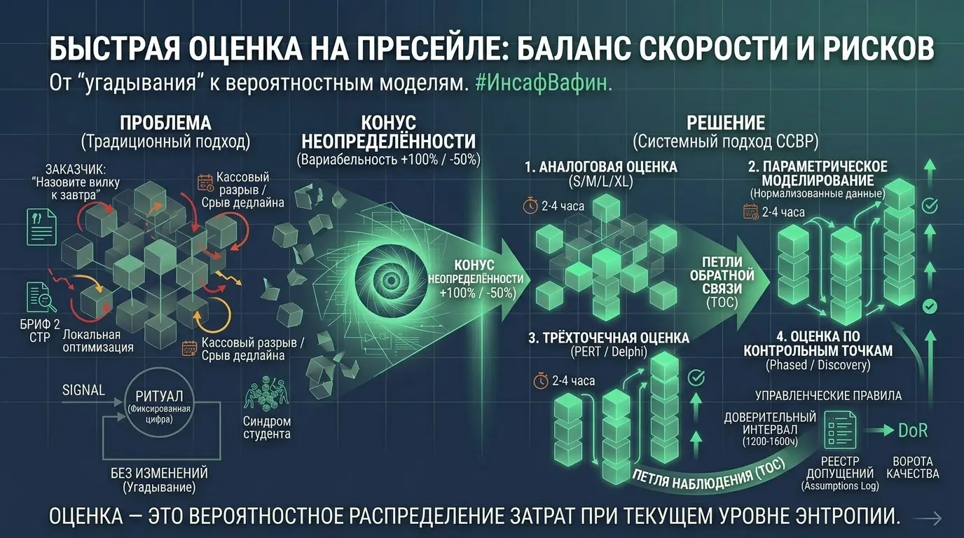 Оценка проектов на пресейле: скорость против точности | Сетка — социальная сеть от hh.ru