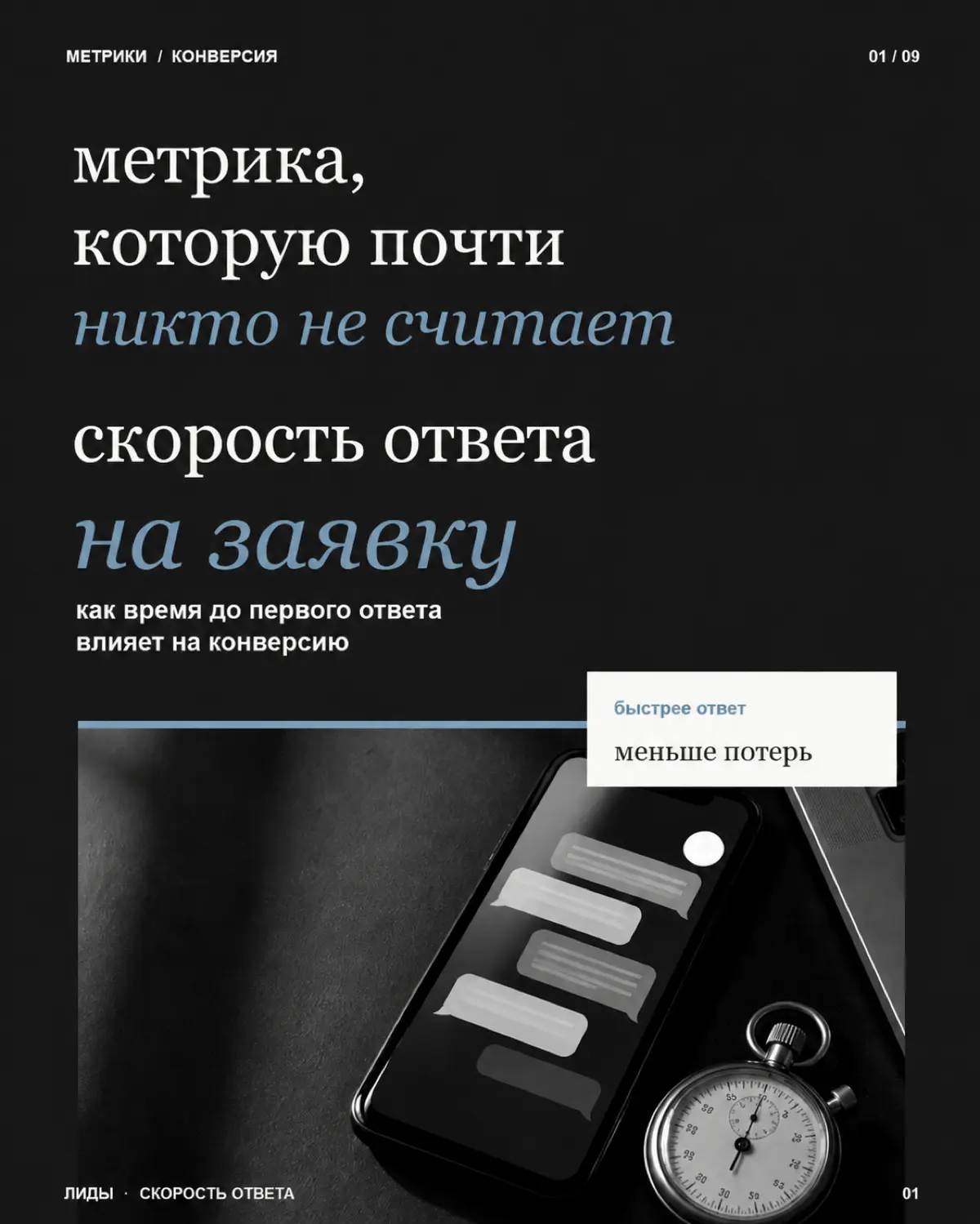 Пока все считают охваты, подписчиков и стоимость заявки, одна важная метрика часто остаётся за кадром — скорость ответа.
Потому что заявка — это ещё не клиент | Сетка — социальная сеть от hh.ru