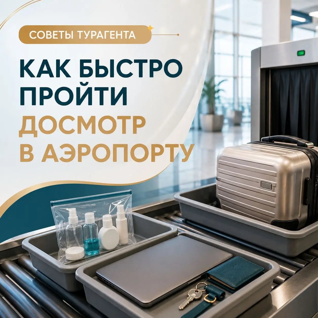 ✈️ СОВЕТЫ ТУРАГЕНТА
🛃 Как быстро пройти досмотр в аэропорту
Чтобы не задерживаться на контроле:
✔️ жидкости — в ёмкостях до 100 мл;
✔️ острые предметы не кладите в ручную кладь;
✔️ пауэрбанк и запасны... | Сетка — социальная сеть от hh.ru