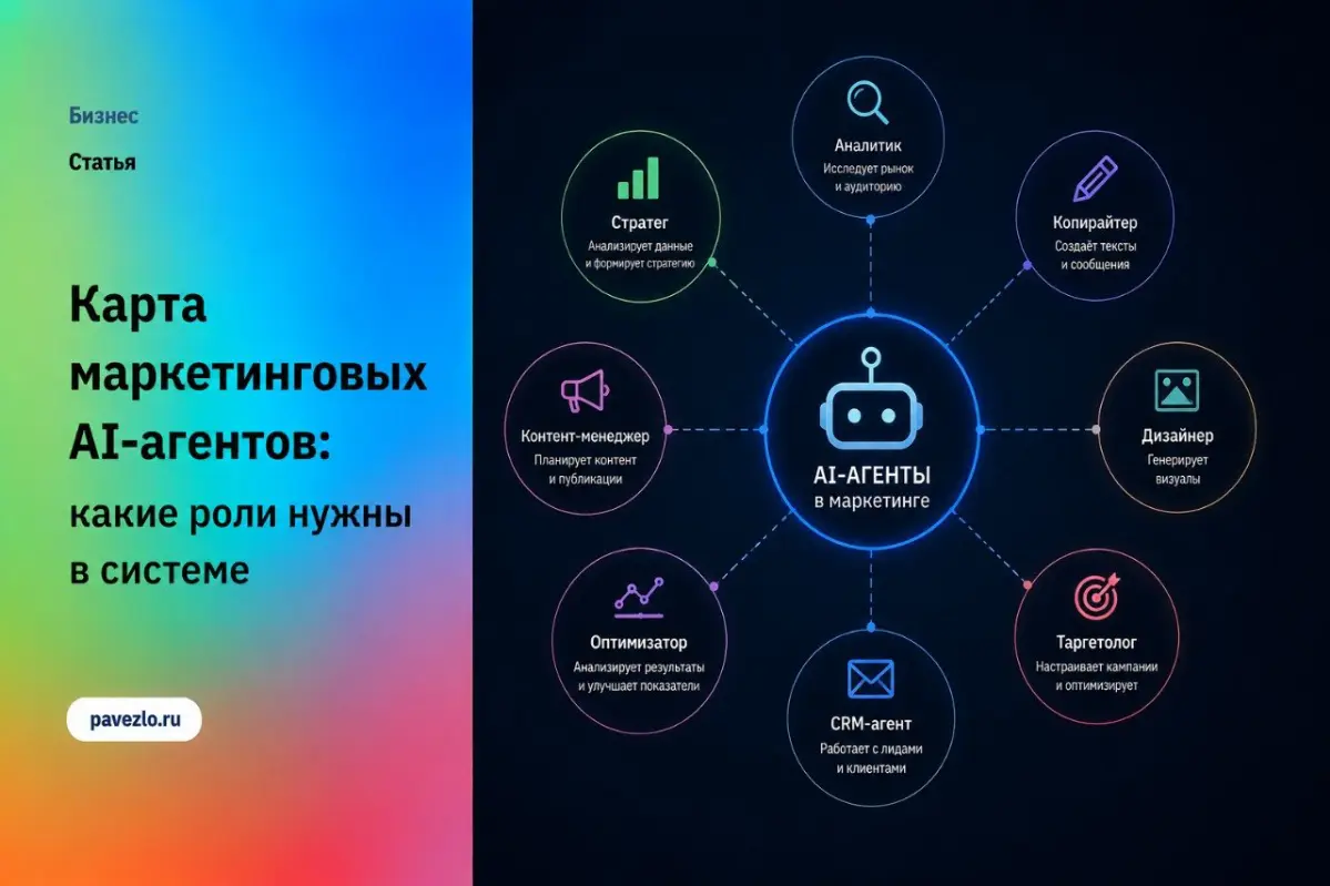 Карта маркетинговых AI-агентов | Сетка — социальная сеть от hh.ru