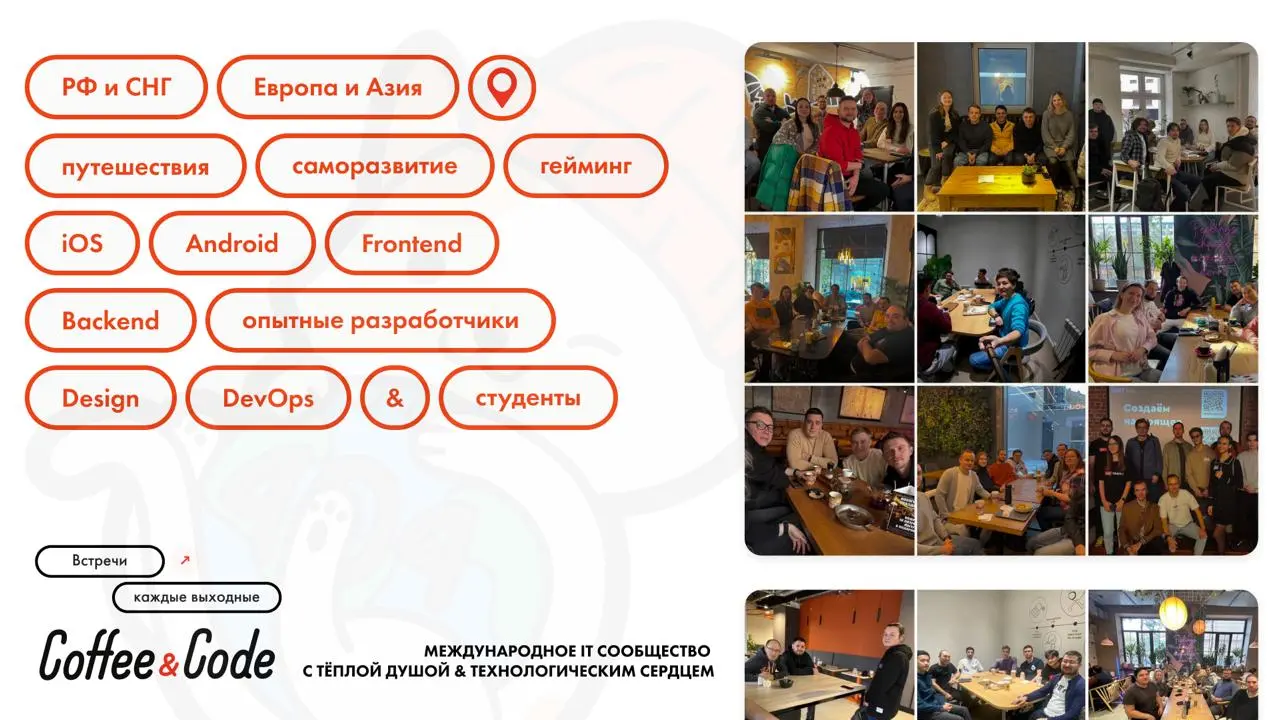 Традиционный пятничный анонс на выходные! 22-23 августа
🌆 Города, в которых на этой неделе пройдут встречи:
ANDROID:
👾 САНКТ-ПЕТЕРБУРГ
IOS:
🍎 САНКТ-ПЕТЕРБУРГ
IT:
👩‍💻 БАНГКОК
👩‍💻 БАТУМИ
👩‍💻 БЕЛГРАД
👩‍💻... | Сетка — социальная сеть от hh.ru