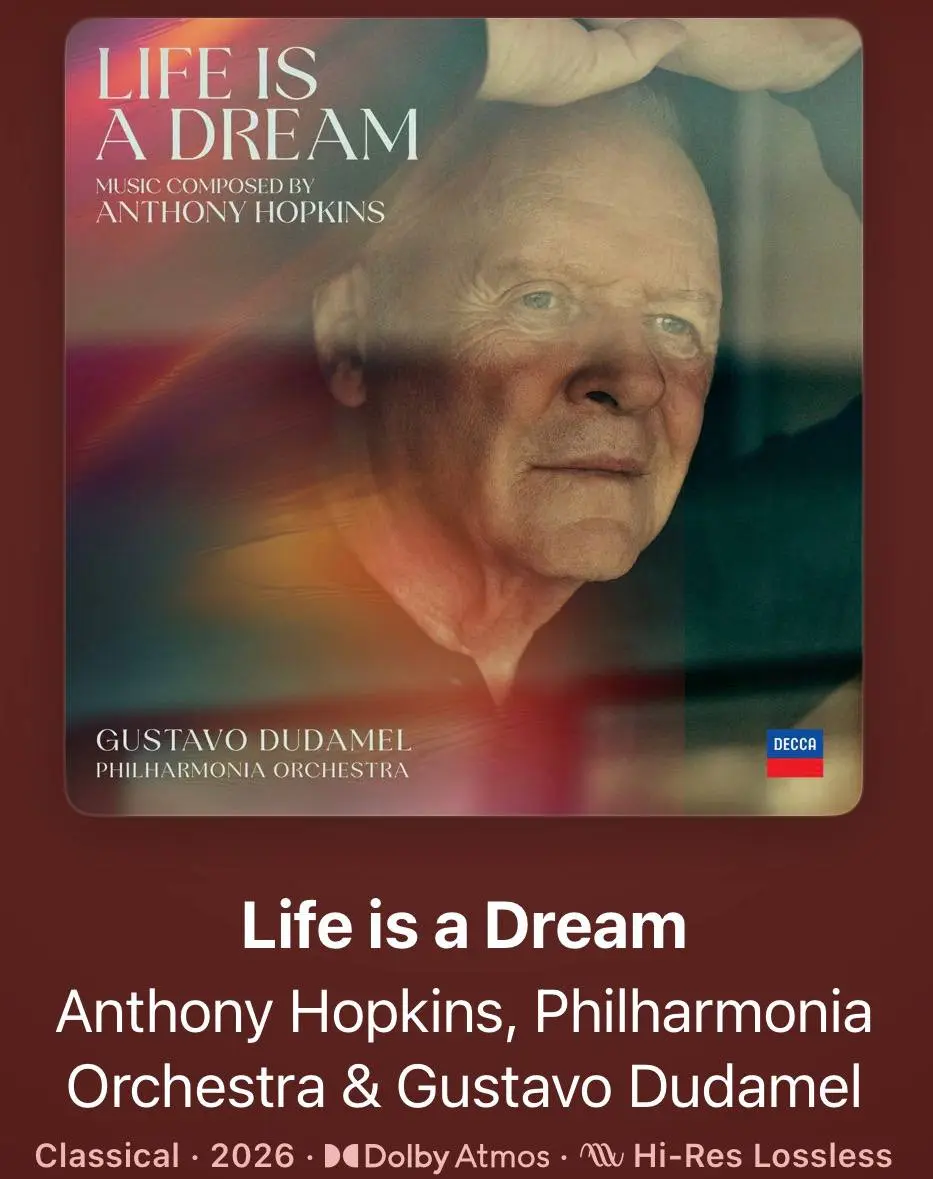 Энтони Хопкинс выпустил дебютный альбом «Life Is a Dream». Писал 60 лет: 12 треков симфонической музыки, записанных с филармоническим оркестром под управлением Густаво Дудамеля | Сетка — социальная сеть от hh.ru