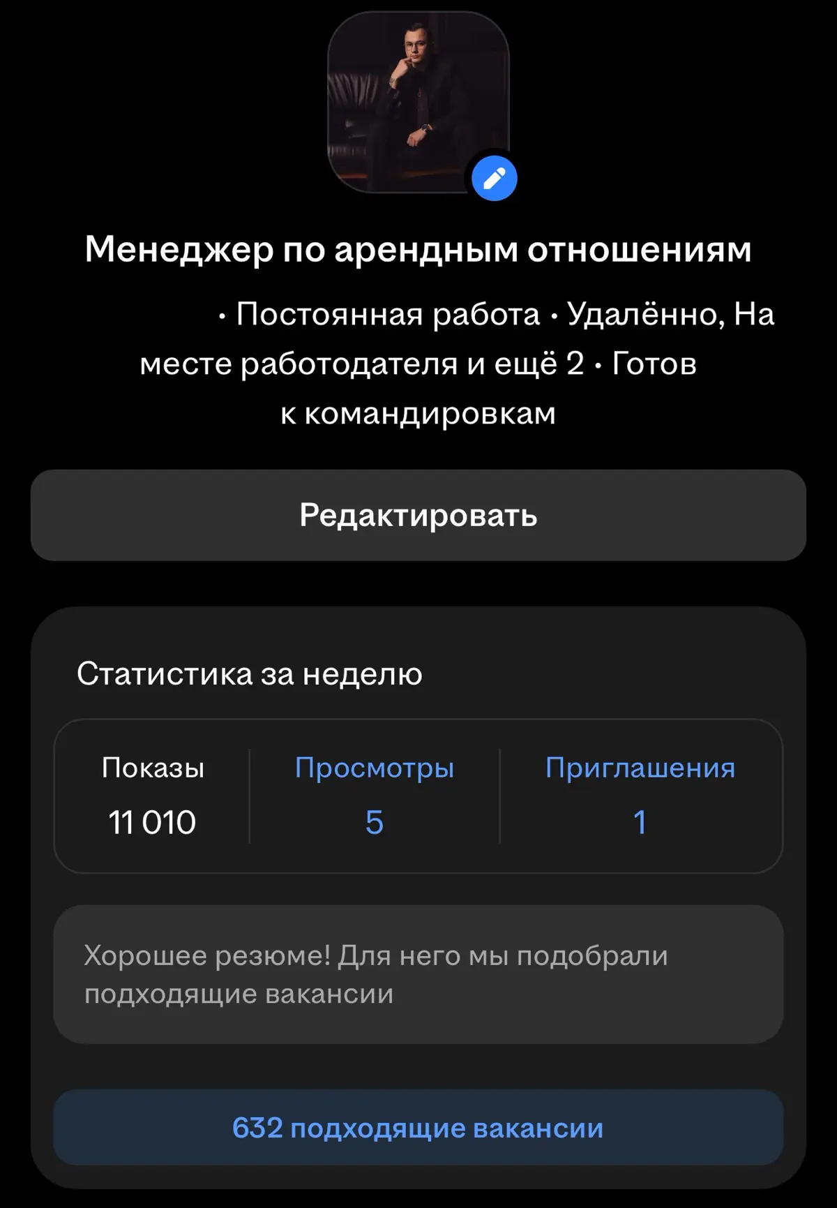 🚀 35 000+ просмотров — суммарно на 4 версиях моего резюме | Сетка — социальная сеть от hh.ru
