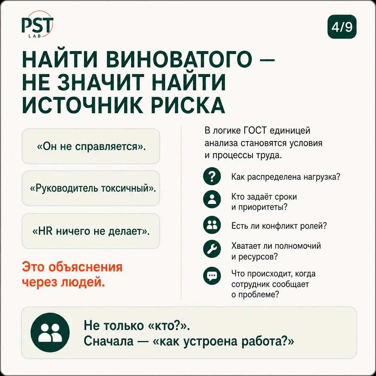 ГОСТ Р ИСО 45003-2026 легко упростить до удобных лозунгов: «теперь сотрудник может сказать руководителю “нет”», «нужно разрешить отказываться от задач», «достаточно чаще спрашивать людей, как они себя... | Сетка — социальная сеть от hh.ru