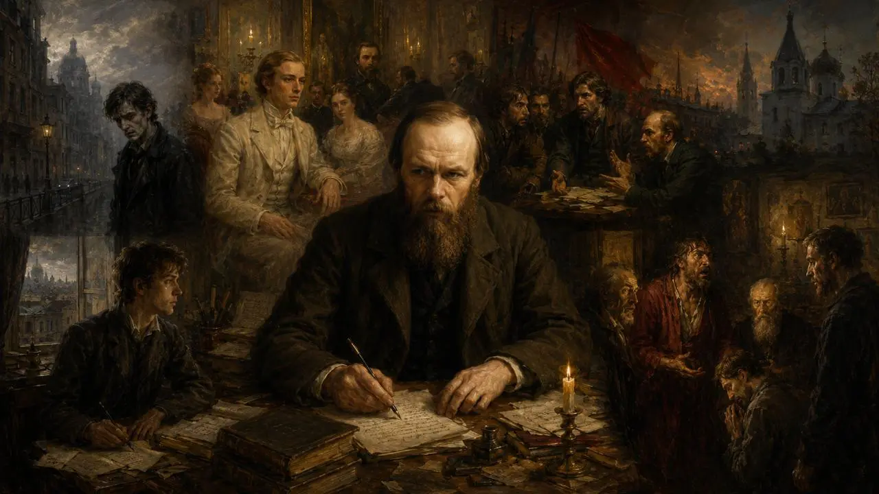 Итак, мы вернулись!
Естественно, вы очень нас ждали — и мы не разочаруем вас, предложив прикоснуться к прекрасному.
К творчеству Федора Михайловича Достоевского, разумеется | Сетка — социальная сеть от hh.ru
