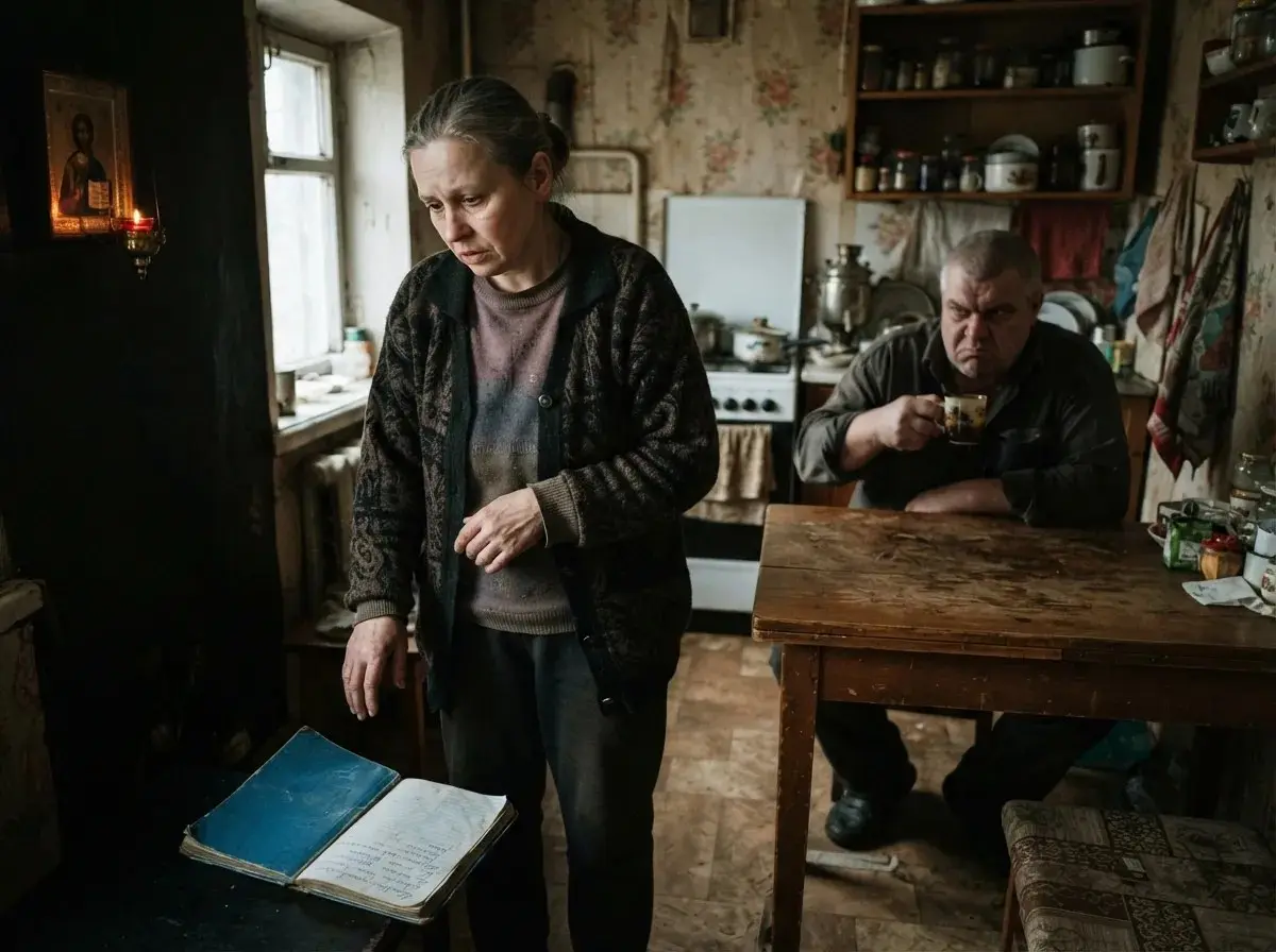 — Выкинь мемуары мамаши, — приказал муж. Я открыла дневник свекрови и не поверила глазам
Синяя тетрадь лежала за иконой Николая Чудотворца | Сетка — социальная сеть от hh.ru