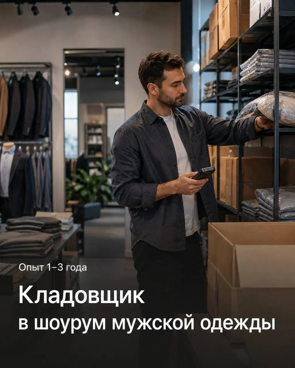 КЛАДОВЩИК
От 4 000₽/смена
Шоурум мужской одежды
• Москва, м. Белорусская
• Логистика
• @DalmatovaA
Полное описание вакансии размещено в Телеграм и Макс. Переходите по ссылке в закрепленном сообщении | Сетка — социальная сеть от hh.ru