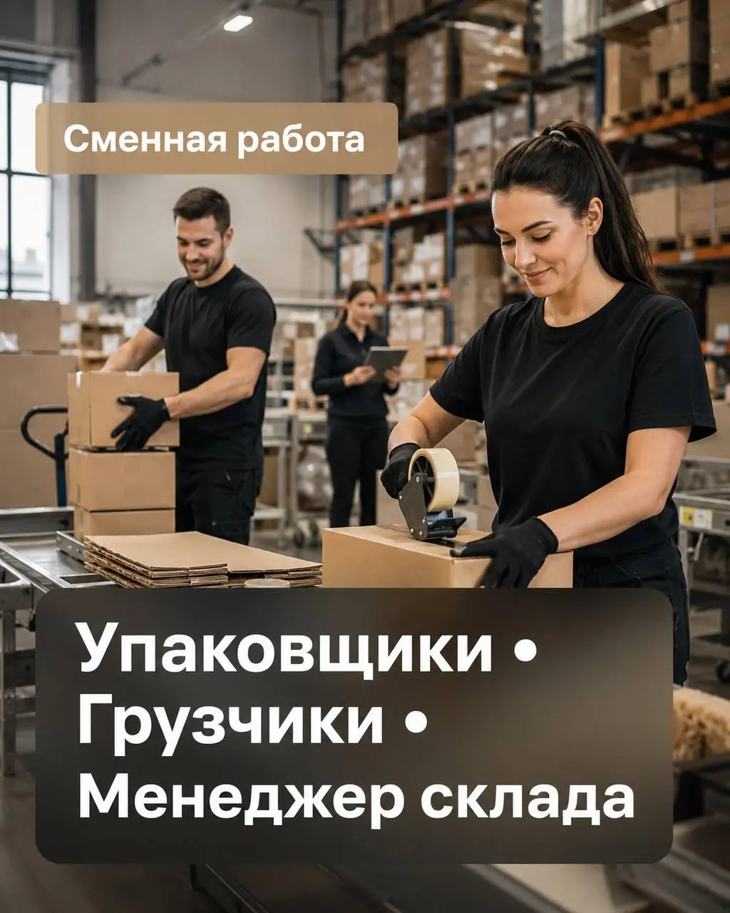 1️⃣УПАКОВЩИК,
2️⃣ГРУЗЧИК,
3️⃣МЕНЕДЖЕР СКЛАДА
От 350₽/ч
Фулфилмент-центр
• село Зеленая Слобода, Раменский р-н
• Логистика
• +79663274293
Полное описание вакансии размещено в Телеграм и Макс | Сетка — социальная сеть от hh.ru