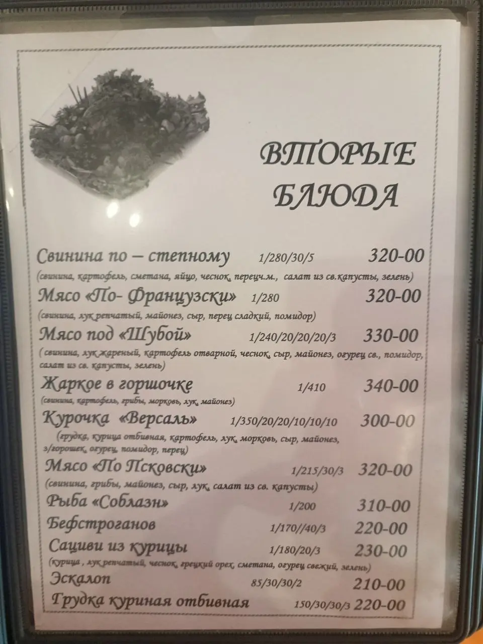 Такое вот меню | Сетка — социальная сеть от hh.ru