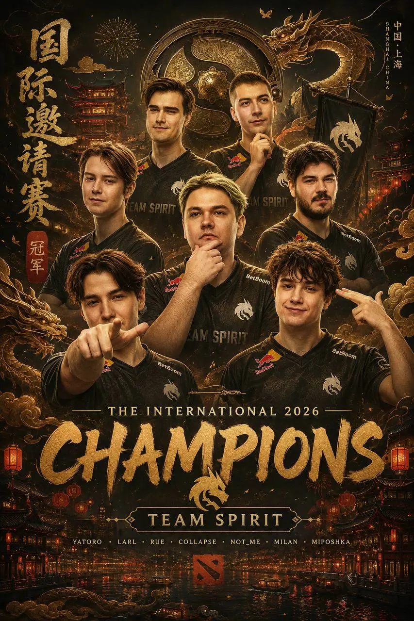 🏆😀 TEAM SPIRIT — ЧЕМПИОНЫ THE INTERNATIONAL 2026!
Это было захватывающе
Нервы, напряжение, потнейшие карты и сражения, где каждая ошибка могла стоить чемпионства
Легенды снова пишут историю, выиграв и... | Сетка — социальная сеть от hh.ru