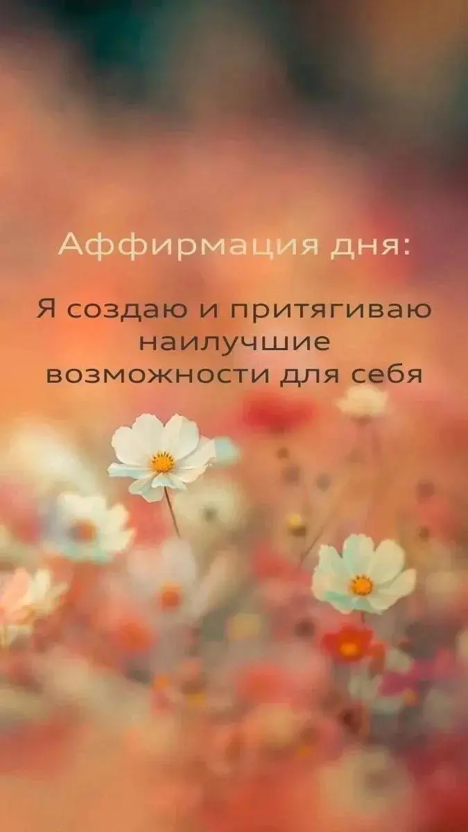 Аффирмация на сегодня 24 августа! | Сетка — социальная сеть от hh.ru