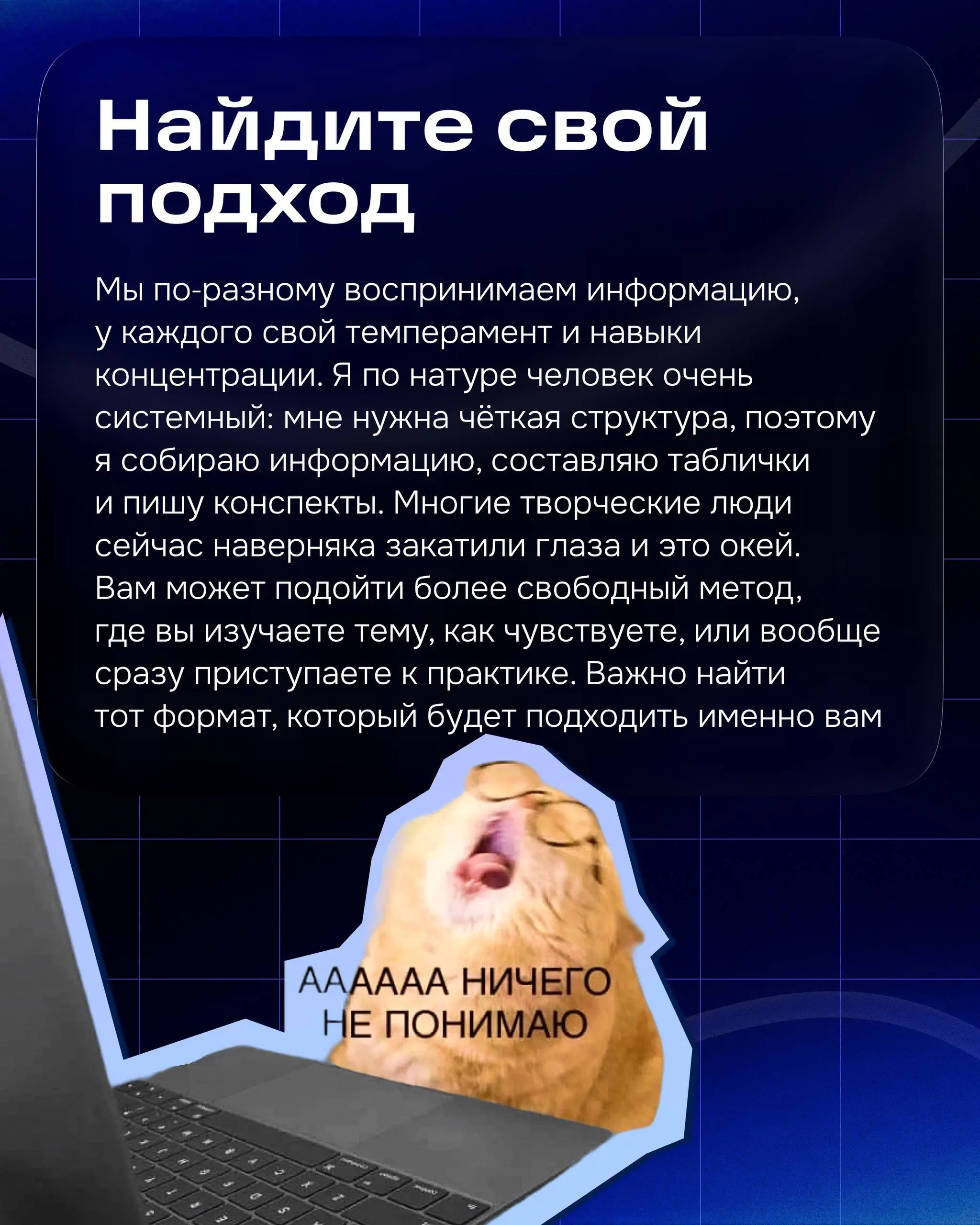 Привет! Меня зовут Даша, я продуктовый дизайнер в группе Товары.
У меня нет профильного образования, я не оканчивала вышку по специальности и не ходила в художественную школу. Дизайну я училась сама | Сетка — социальная сеть от hh.ru