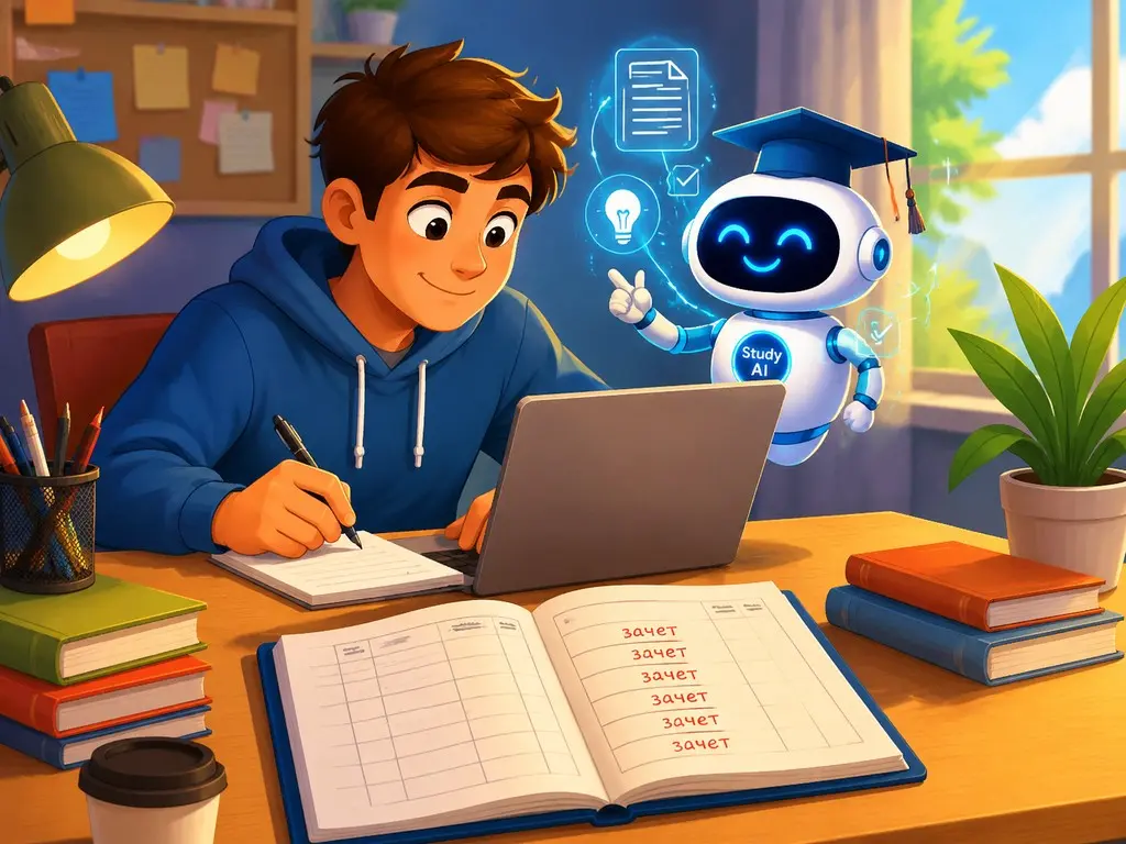 Как Study AI помогает с курсовой и презентацией | Сетка — социальная сеть от hh.ru