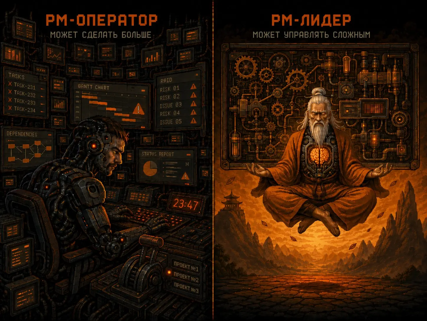 PM-лидер VS PM-оператор в эпоху ИИ. Часть 2 | Сетка — социальная сеть от hh.ru