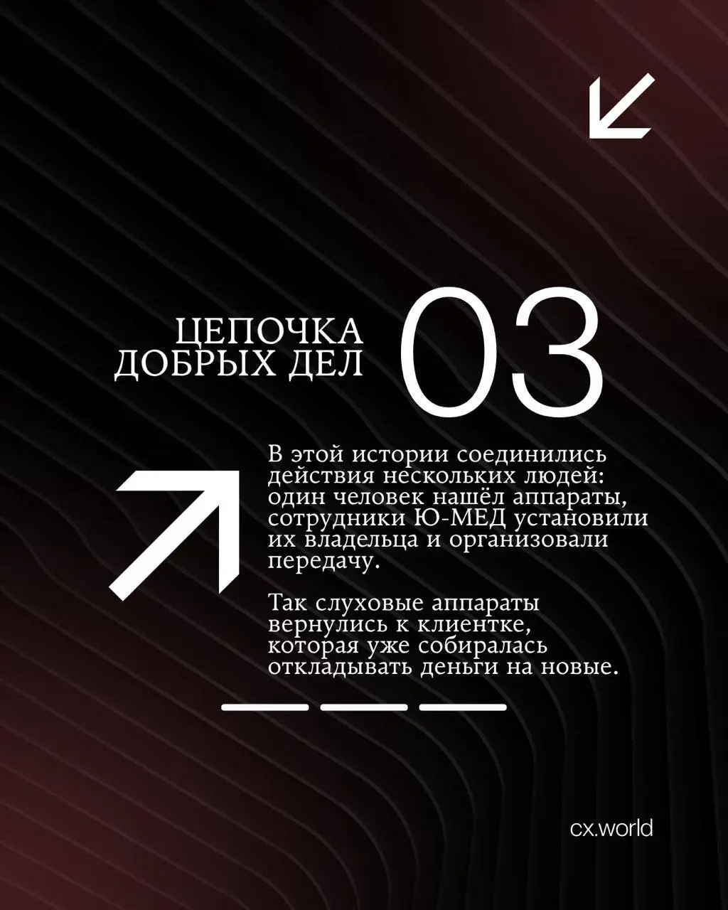 🦻 Центр слуха Ю-МЕД: история найденных слуховых аппаратов
Продолжаем знакомить вас с кейсами премии CX WORLD AWARDS — реальными ситуациями, которые компании представили в номинации «Расскажите вашу ис... | Сетка — социальная сеть от hh.ru