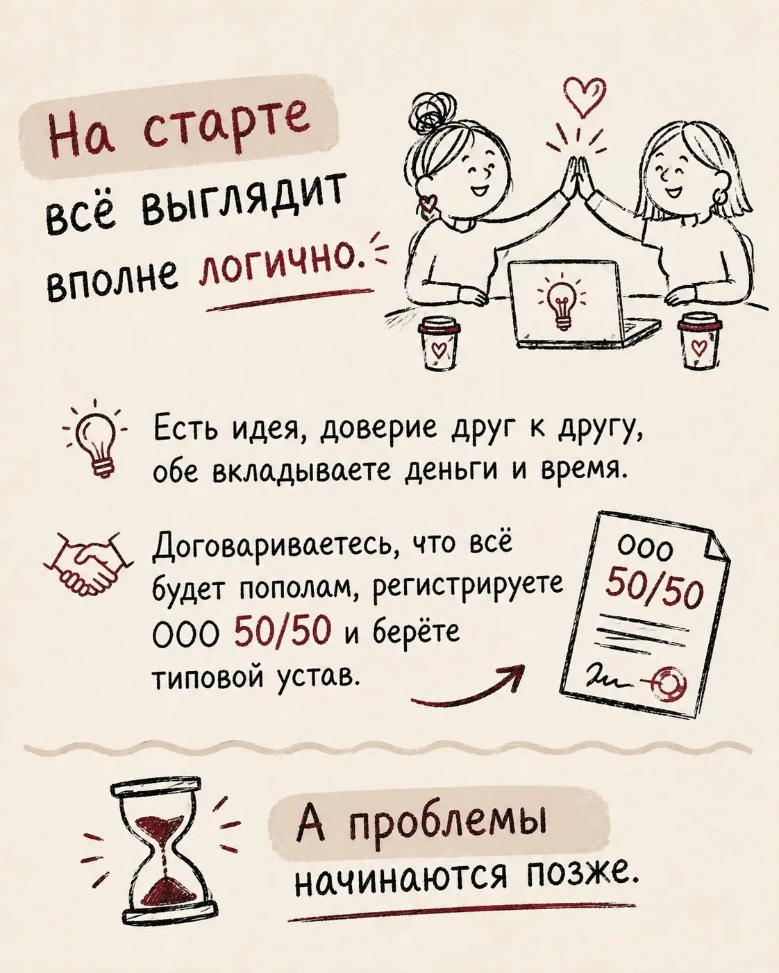 Хотите испортить отношения? Начните совместный бизнес! | Сетка — социальная сеть от hh.ru