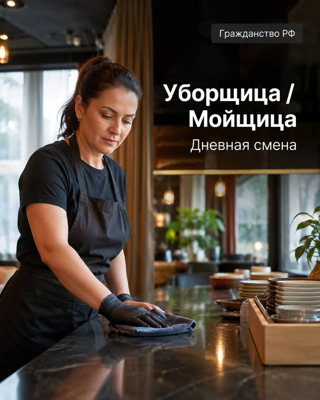 УБОРЩИЦА-МОЙЩИЦА
От 4 000₽/смена
Ресторан
• Москва, м. Кропоткинская, Ул. Пречистенка 4
• Клининг и бытовые услуги
• 89636108769
Полное описание вакансии размещено в Телеграм и Макс | Сетка — социальная сеть от hh.ru