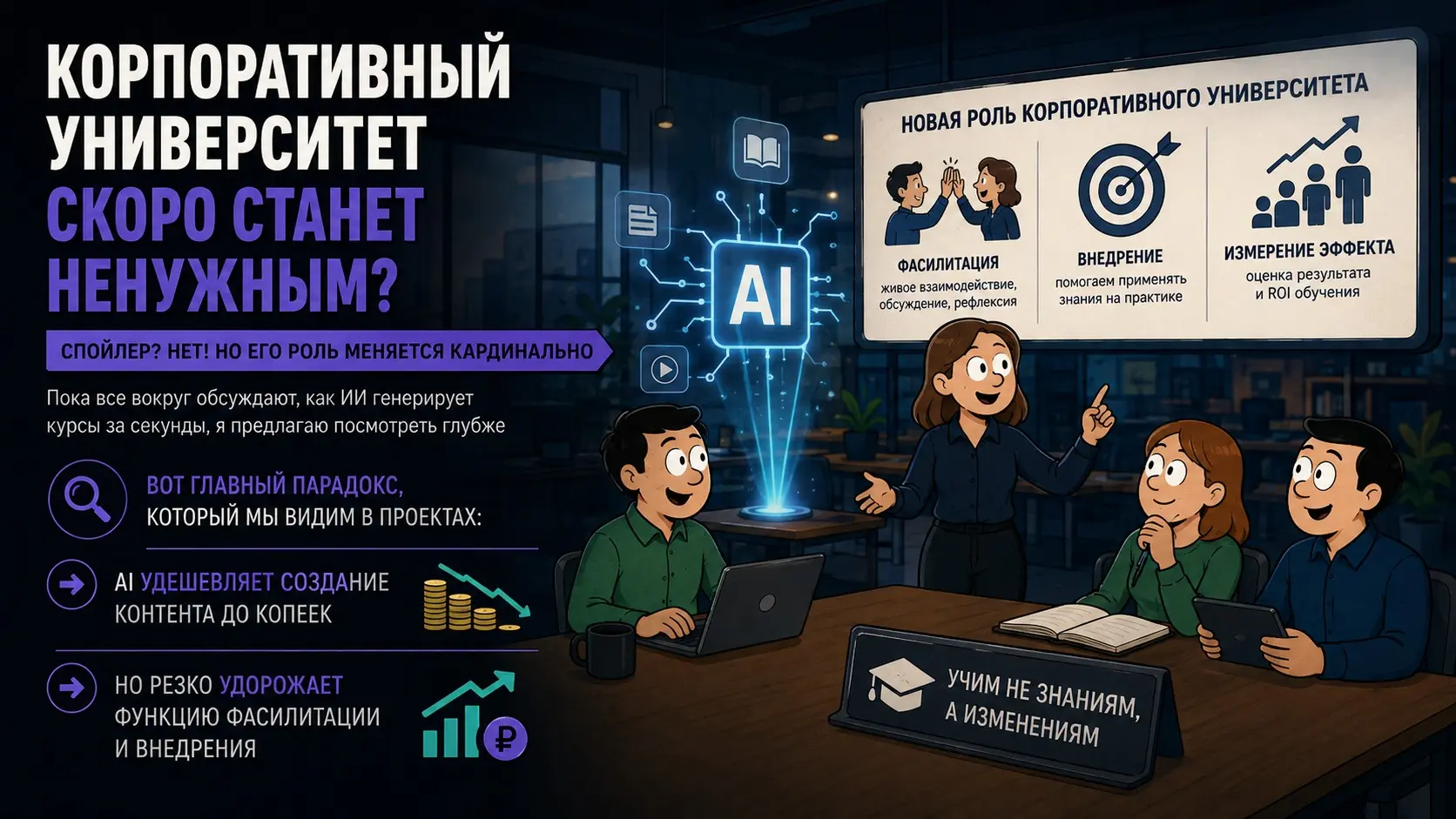 Корпоративный университет скоро станет ненужным?🤷🏻‍♂️ | Сетка — социальная сеть от hh.ru