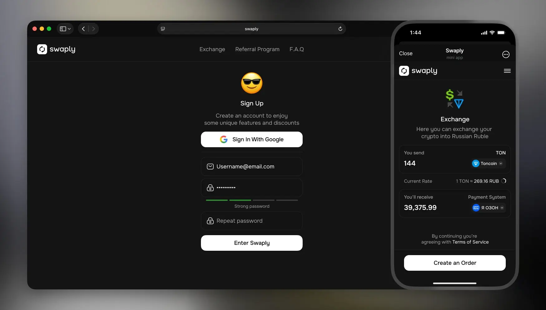 Swaply [Web3 TMA & Website] | Сетка — социальная сеть от hh.ru