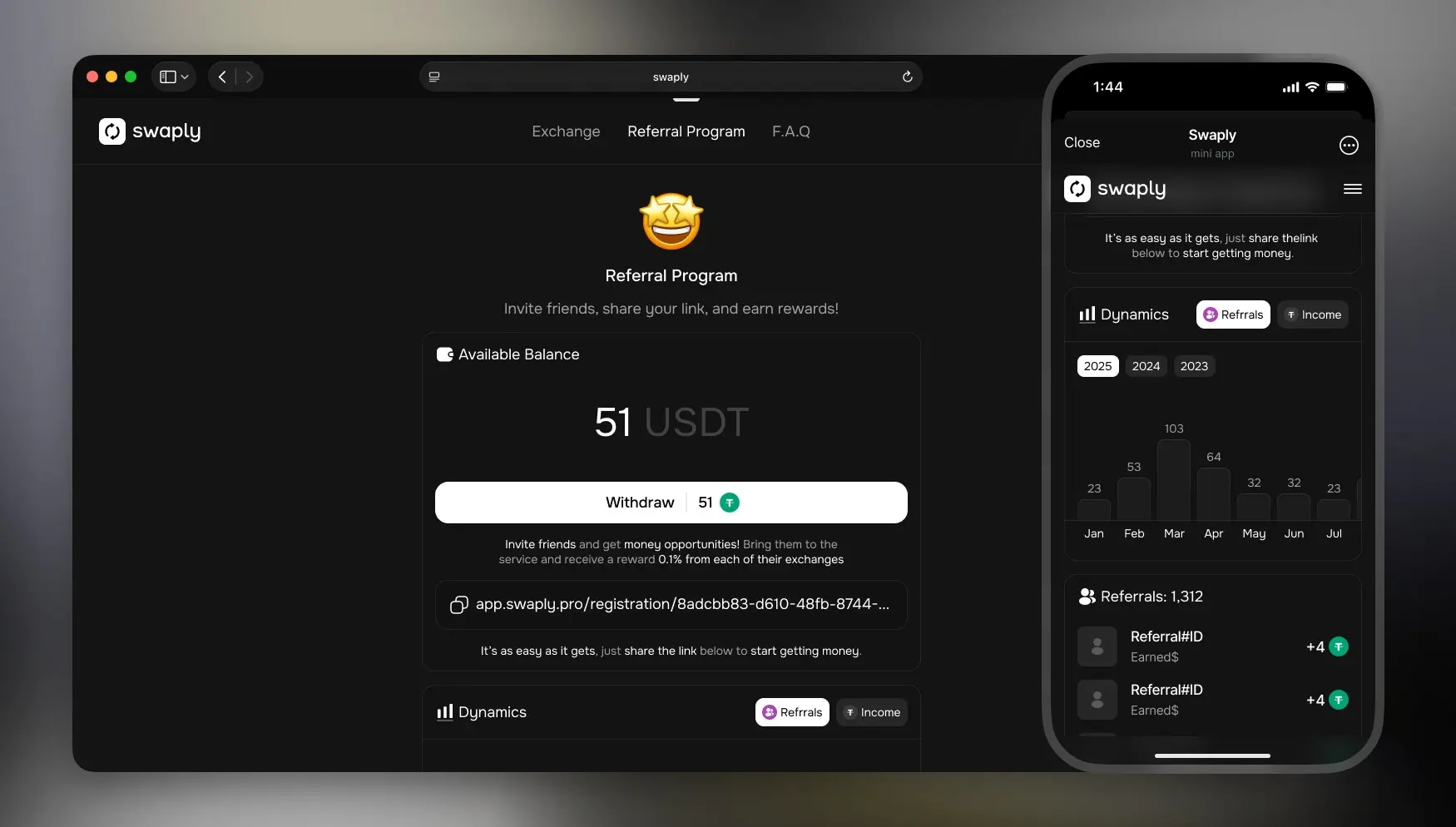 Swaply [Web3 TMA & Website] | Сетка — социальная сеть от hh.ru