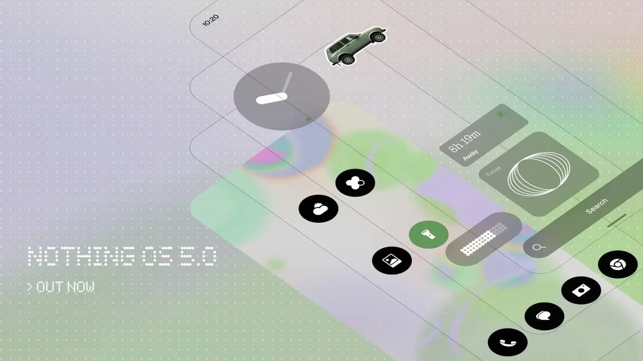 Nothing выкатила OS 5.0 на Android 17
Карл Пей продолжает делать стильно, но подглядывает у соседей. Что завезли: — Раздельная шторка (уведомления/настройки) — наконец-то догнали iOS и MIUI | Сетка — социальная сеть от hh.ru