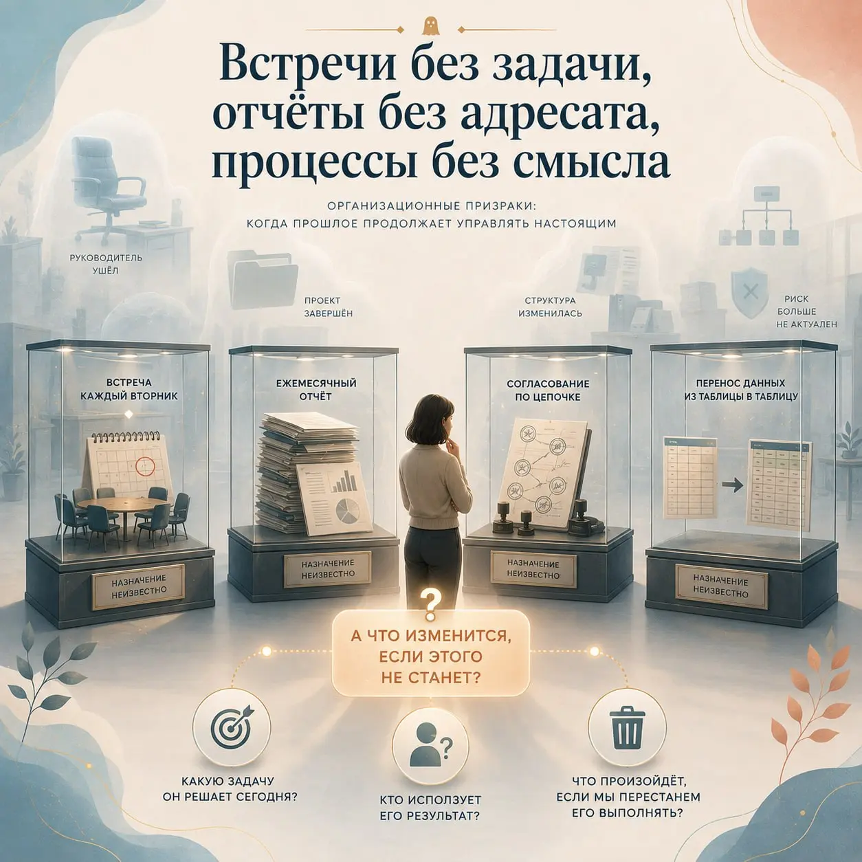 🙂 Встречи без задачи, отчёты без адресата, процессы без смысла
В корпоративной жизни есть процессы, которые сложно назвать бесполезными.
Не потому, что их польза очевидна | Сетка — социальная сеть от hh.ru