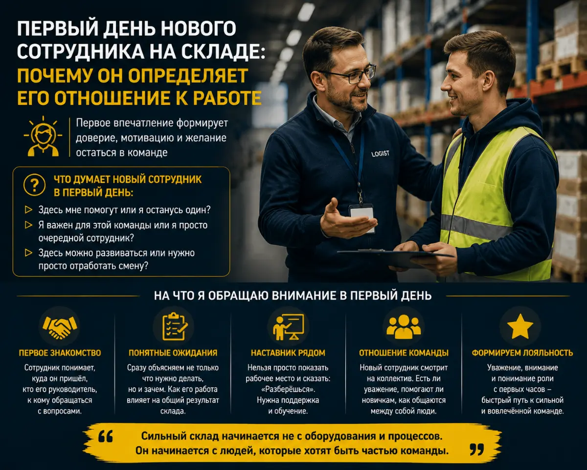Первый день нового сотрудника на складе. | Сетка — социальная сеть от hh.ru