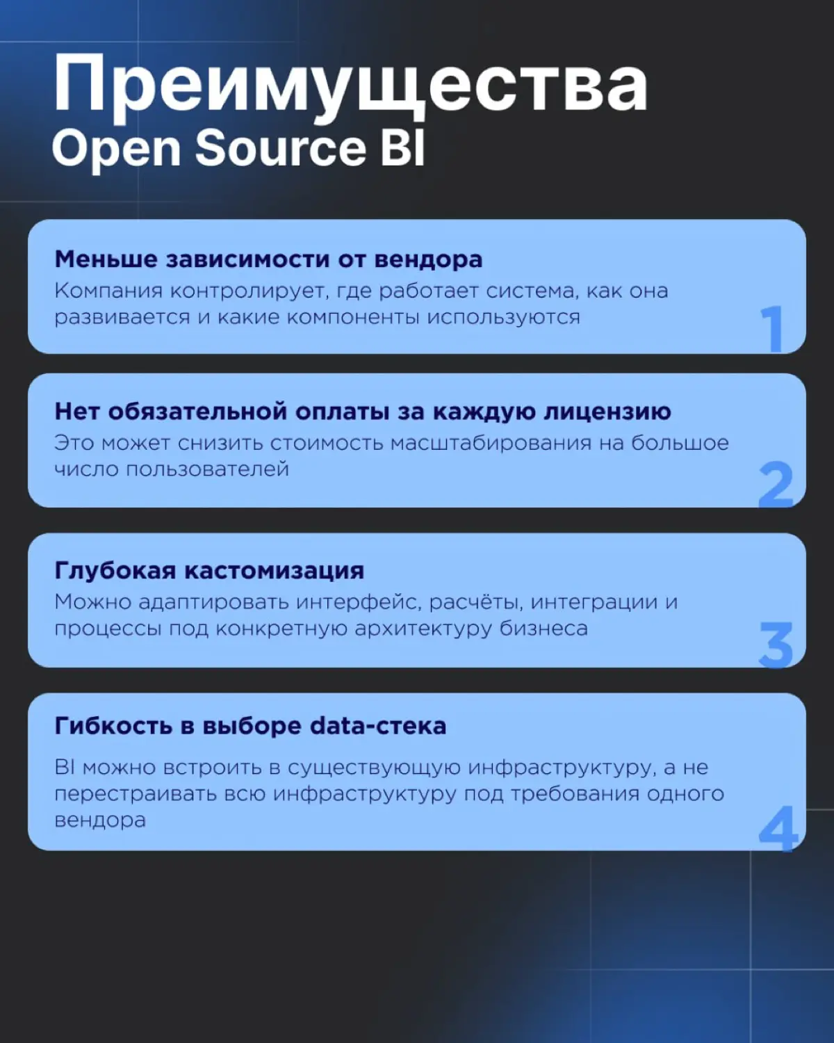 Open Source BI правда выгоднее? 🤔 | Сетка — социальная сеть от hh.ru
