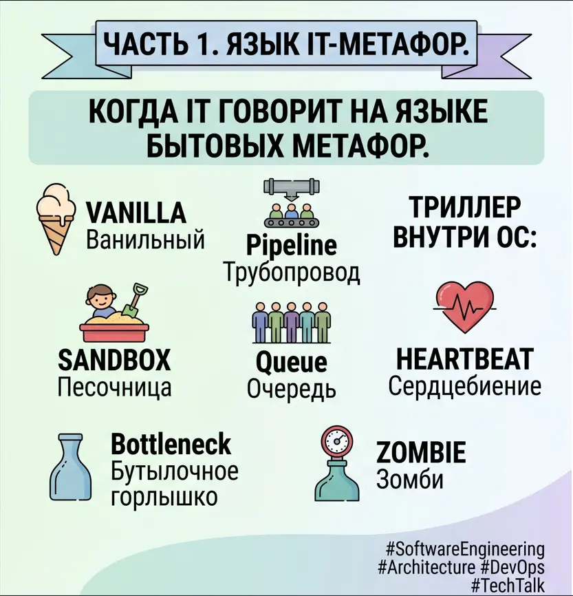 Часть 1. Когда IT говорит на языке бытовых метафор | Сетка — социальная сеть от hh.ru