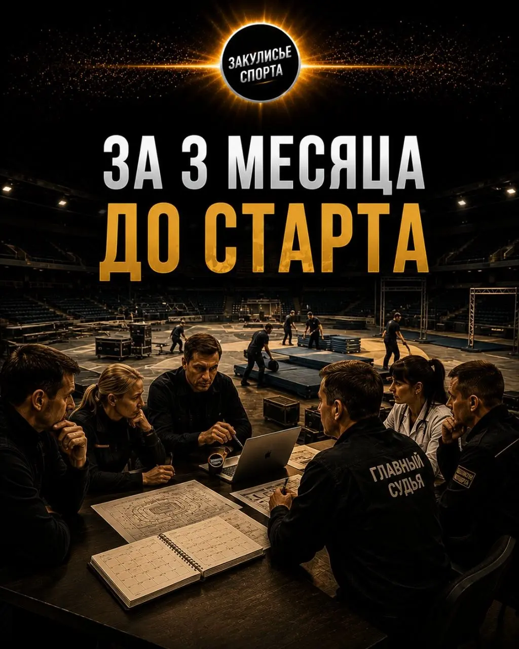 ЗА 3 МЕСЯЦА ДО СТАРТА🏟
🕐Теперь подготовка перестаёт быть планом и превращается в ежедневную организационную работу | Сетка — социальная сеть от hh.ru