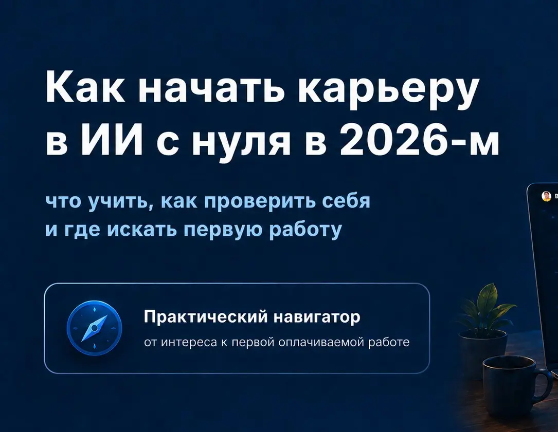 Как начать карьеру в ИИ с нуля в 2026‑м | Сетка — социальная сеть от hh.ru