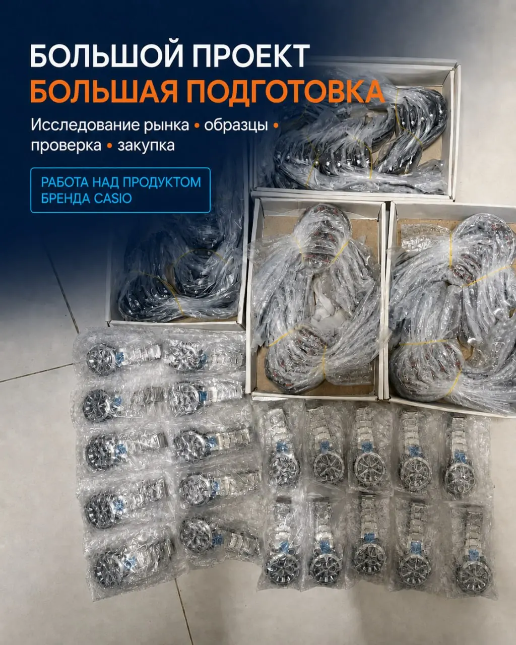 Поставка на 500 моделей часов: почему большой ассортимент сложнее большого объёма ⌚️
Недавно завершили очередной проект для клиента — организовали закупку около 500 моделей часов крупных брендов, вклю... | Сетка — социальная сеть от hh.ru