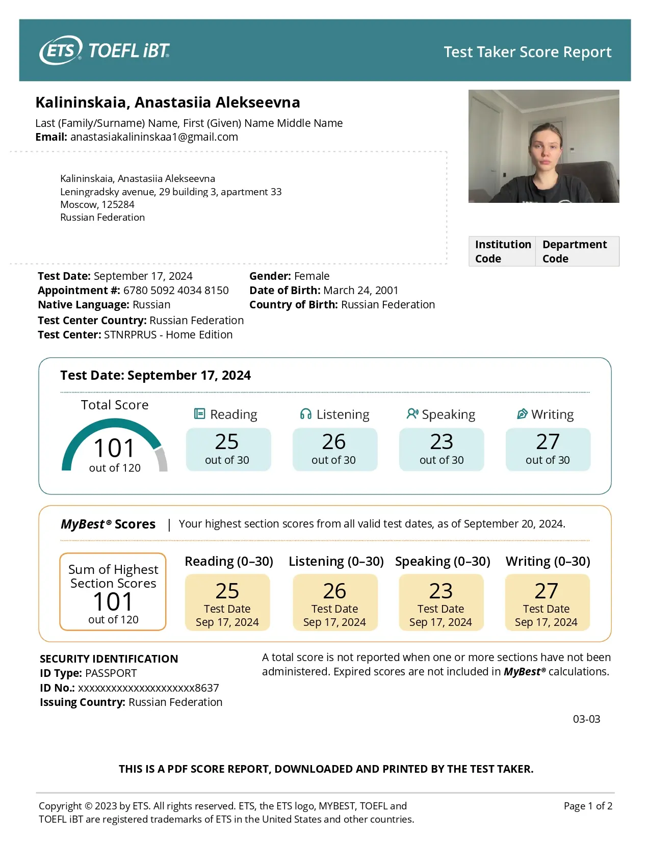 Network member avatar