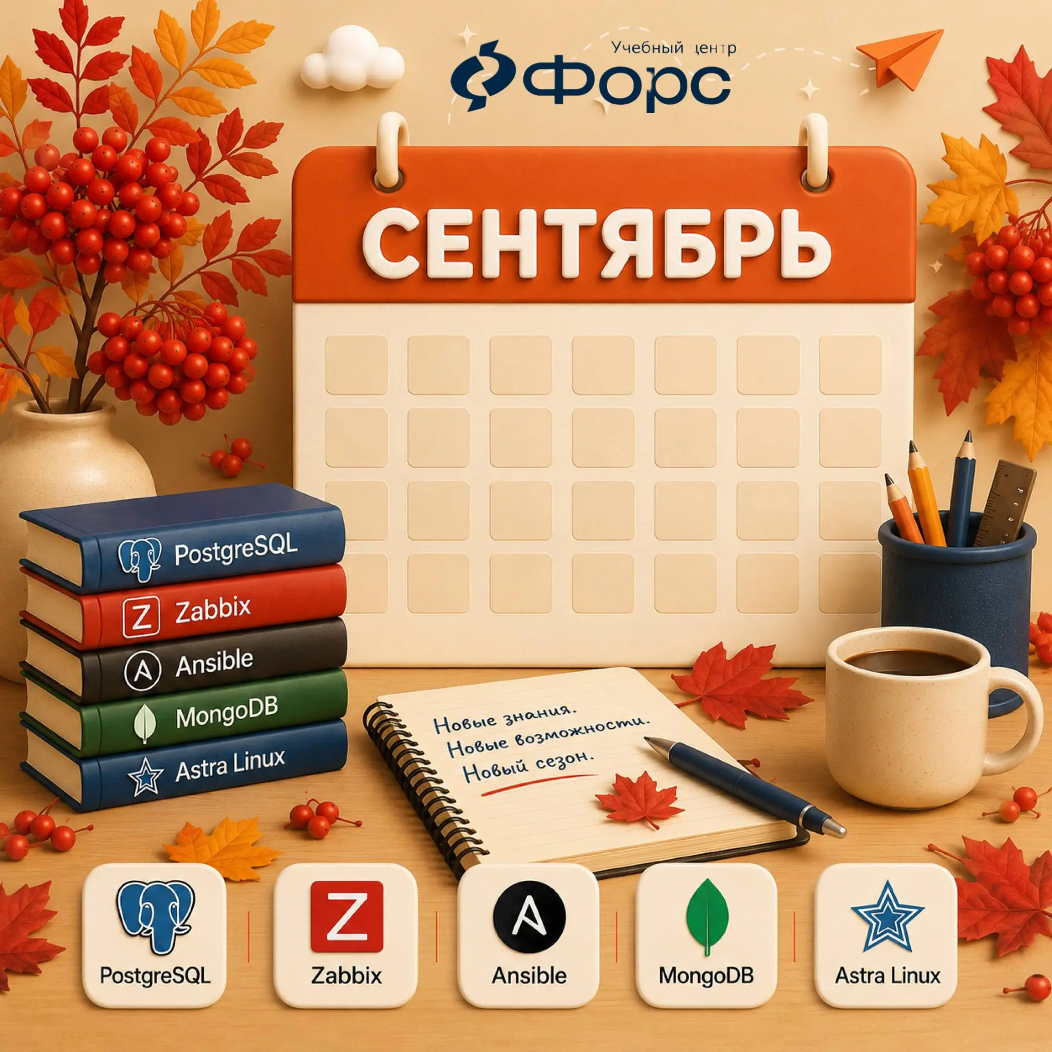 🛠️ Что изучаем в сентябре: PostgreSQL, Zabbix, Ansible, MongoDB и Astra Linux
Сентябрь — хороший момент, чтобы закрыть конкретную рабочую задачу: от администрирования PostgreSQL и диагностики проблем ... | Сетка — социальная сеть от hh.ru