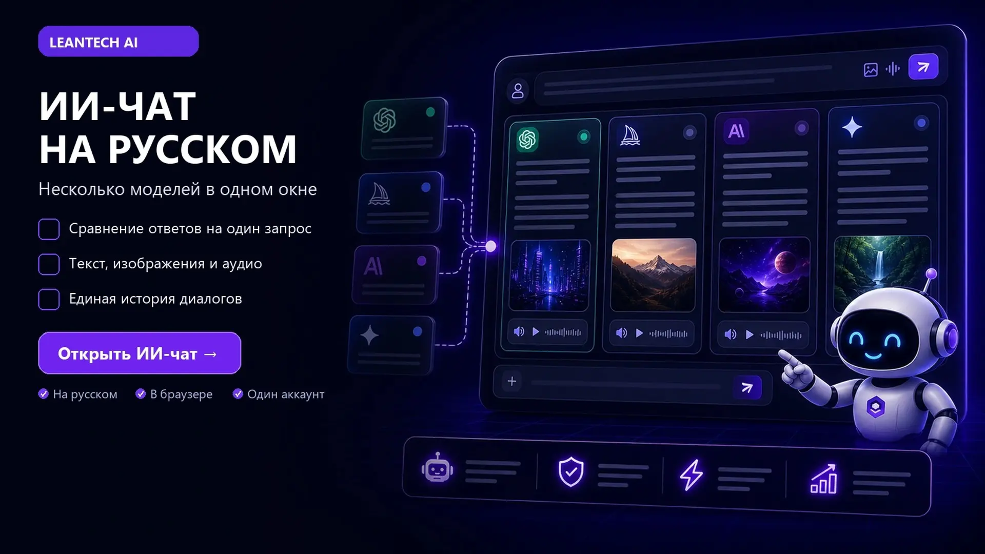 ИИ-чат на русском: ChatGPT, Claude и Gemini в одном окне | Сетка — социальная сеть от hh.ru