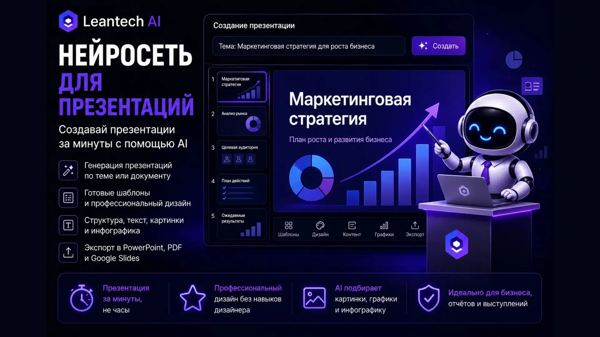 Нейросеть для презентаций: слайды за 10 минут без дизайнера | Сетка — социальная сеть от hh.ru