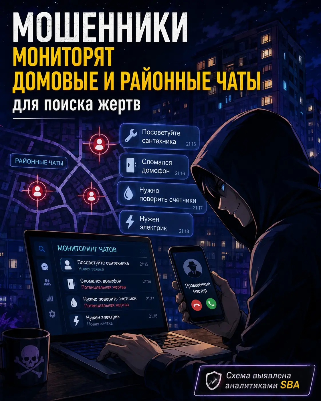 Мошенники стали мониторить домовые и районные чаты | Сетка — социальная сеть от hh.ru
