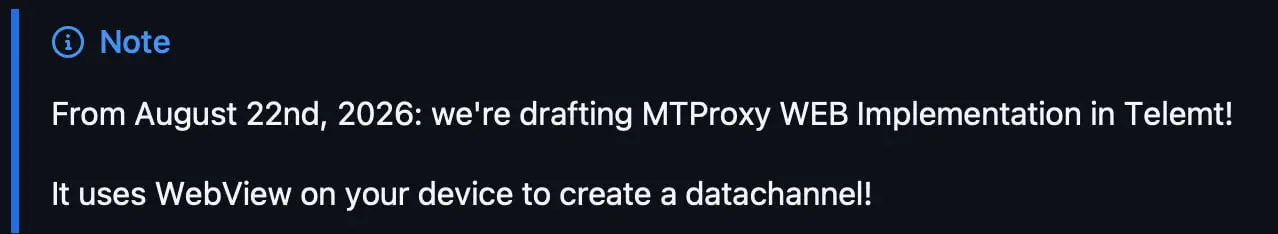 Хм..https://github.com/telemt/telemt/tree/main | Сетка — социальная сеть от hh.ru