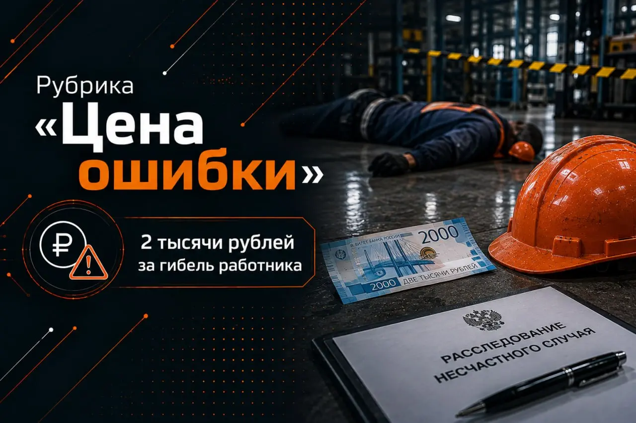 📱 Рубрика «Цена ошибки»: 2 тысячи рублей за гибель работника
Вы серьёзно???
Днём 27 мая 2026 года бригадир строительной бригады производил ремонт кровли здания машинно-тракторного парка. Около 13 час | Сетка — социальная сеть от hh.ru