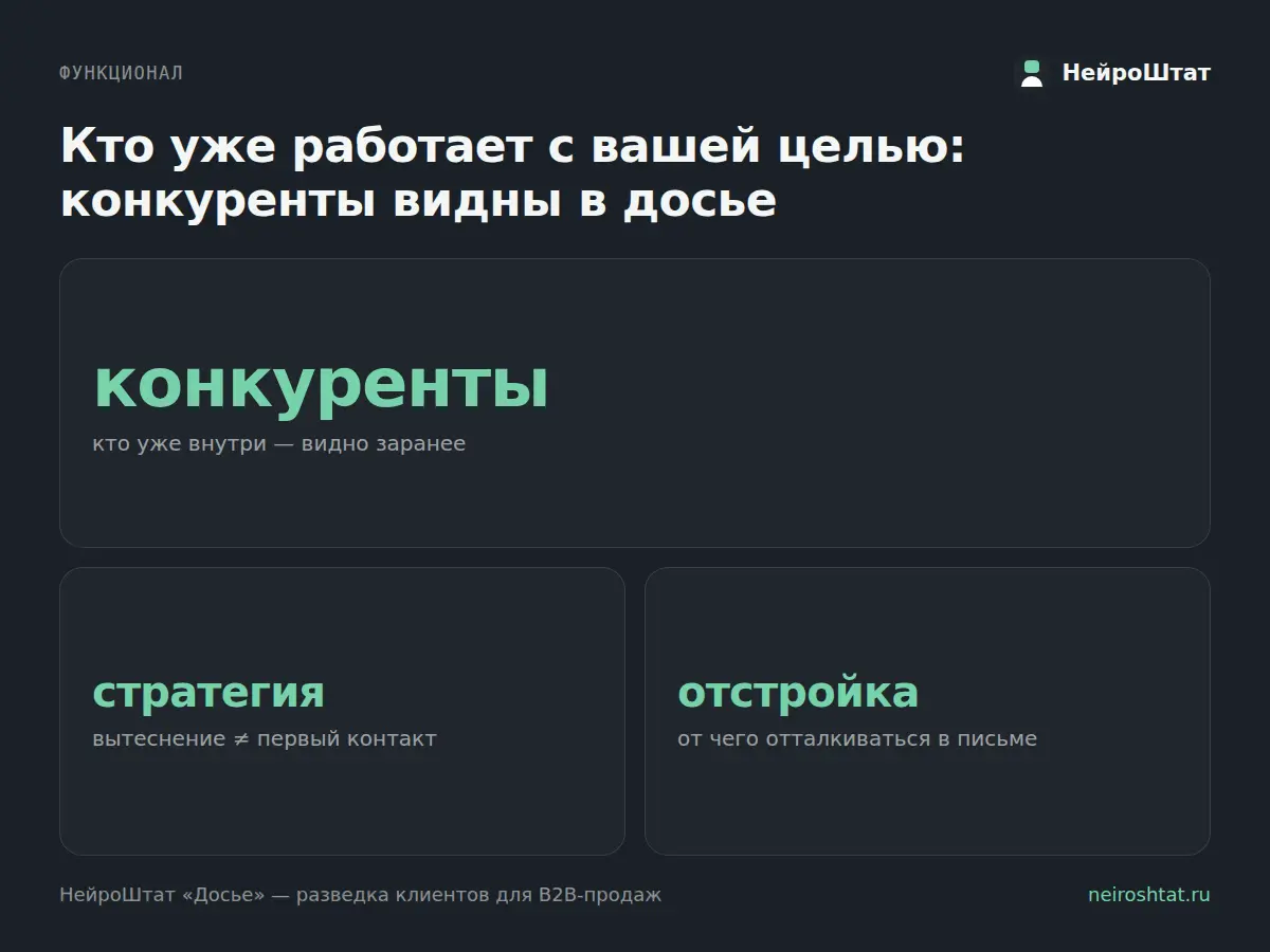 Знаете конкурента раньше, чем клиент вам ответит | Сетка — социальная сеть от hh.ru