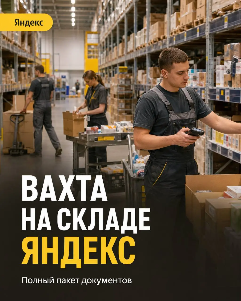СКЛАДСКОЙ РАБОТНИК
5 000₽/смена - 6 000₽/смена
Яндекс
• Софьино
• Логистика
• +79172983100
Полное описание вакансии размещено в Телеграм и Макс. Переходите по ссылке в закрепленном сообщении | Сетка — социальная сеть от hh.ru
