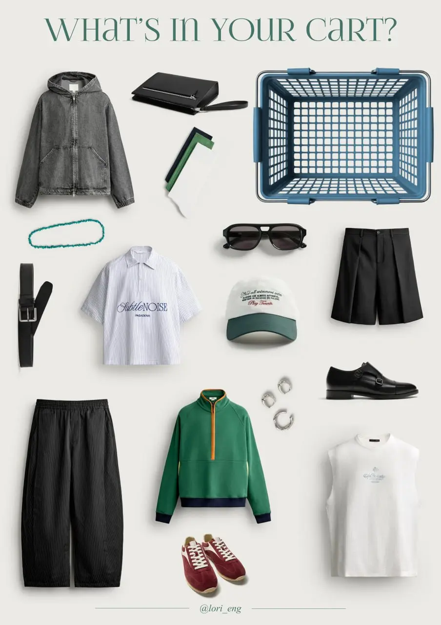 What's in your cart? 🛍
Спасибо Zara за идею и фото в хорошем качестве 📷
Собираем образы и повторяем тему "Clothes".
Делюсь ⬇️ | Сетка — социальная сеть от hh.ru