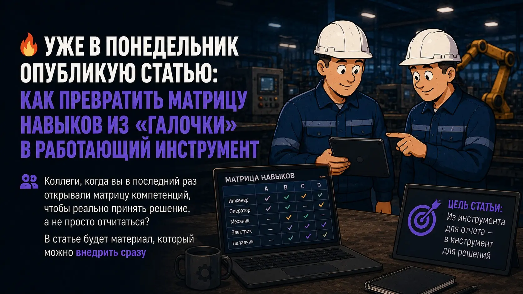 🔥 Скоро статья: как превратить матрицу в эффективный подход | Сетка — социальная сеть от hh.ru