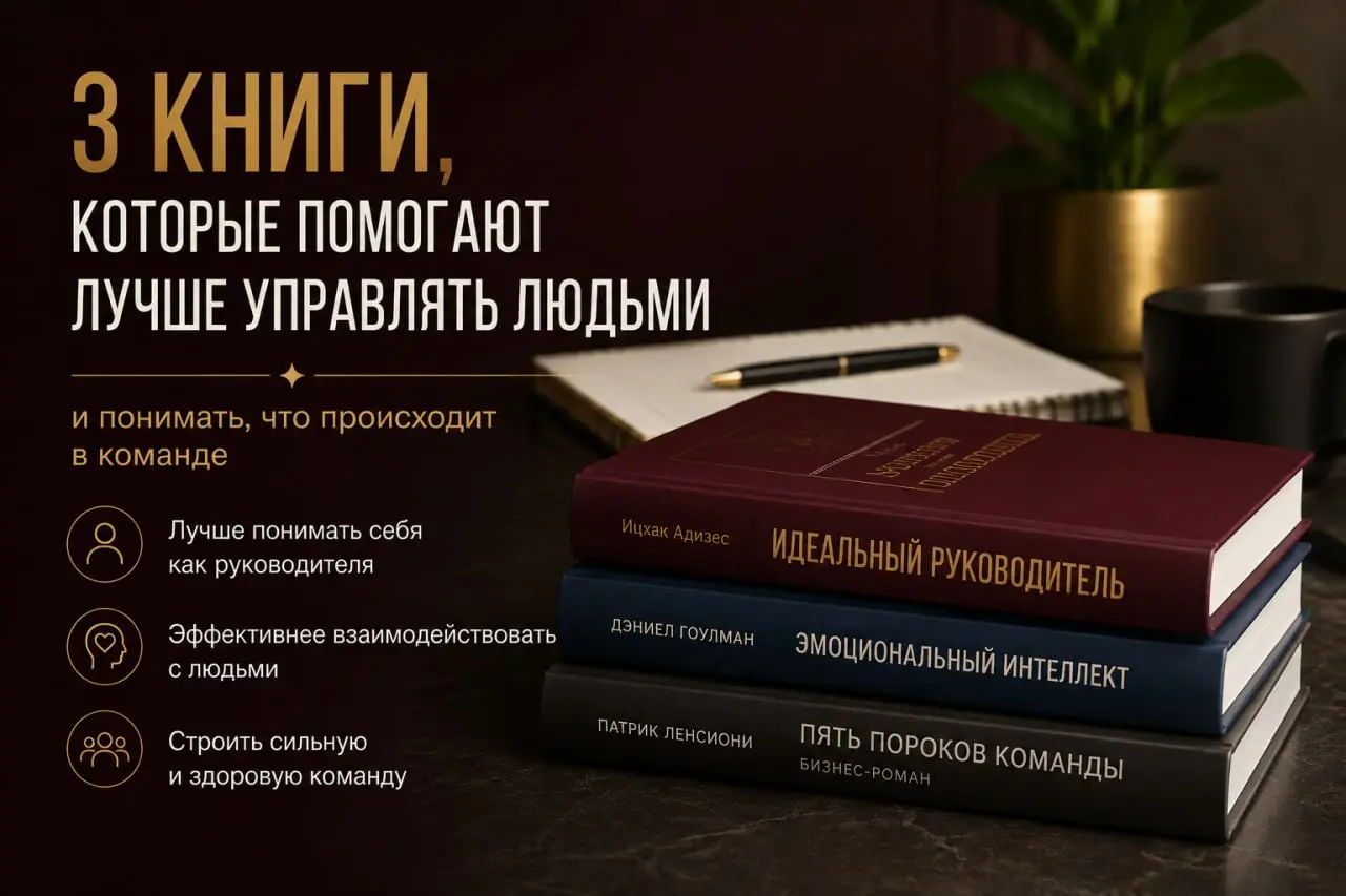 3 книги, которые помогают лучше управлять людьми и понимать, что происходит в команде
Есть книги по управлению, после которых хочется выписать 30 цитат | Сетка — социальная сеть от hh.ru