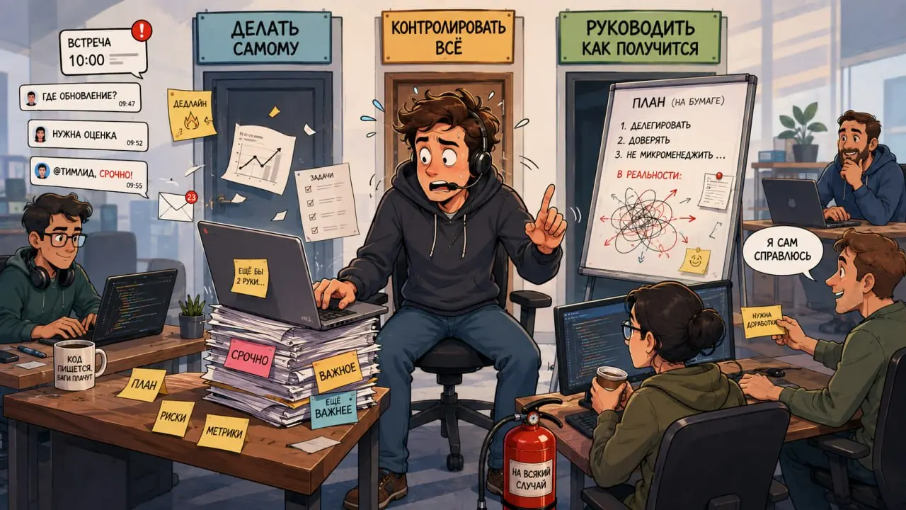 Три ловушки, в которые попадают почти все начинающие руководители
Многие ребята стремятся стать руководителями, кто-то упирается в потолок своих финансовых ожиданий на текущем месте, а кого-то ставят ... | Сетка — социальная сеть от hh.ru