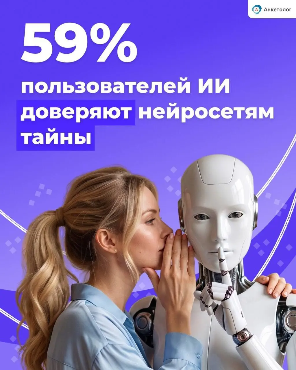 59% пользователей ИИ доверяют нейросетям тайны | Сетка — социальная сеть от hh.ru