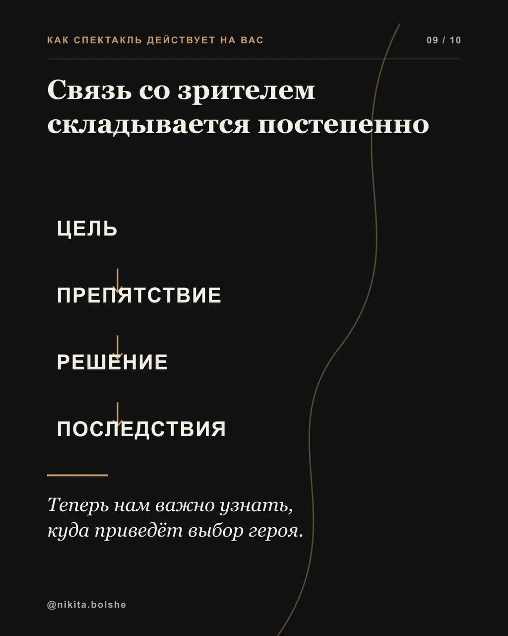 Почему мы переживаем за героя, хотя знаем, что перед нами актёр?
Мы видим сцену, декорации и свет. Знаем, что у спектакля есть текст, репетиции и заранее выстроенные события | Сетка — социальная сеть от hh.ru